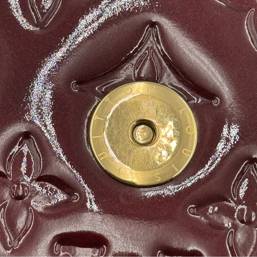 (SOLD) Louis Vuitton Vernis Patent Leather Amarante Shoulder Bag - Picture 11 of 11